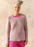 Pullover aus Recycling-Baumwolle (rosa sand S)