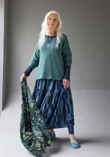 Alpaca blend sweater - peacock green