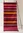 “Jaipur” organic cotton hallway mat with a striped design - agate red