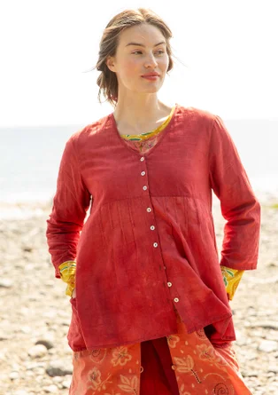 “Samira” blouse in organic cotton - rust