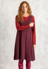 Jersey dress in lyocell/spandex - aubergine