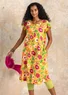 Robe "Peony" en coton biologique/modal (ananas S)