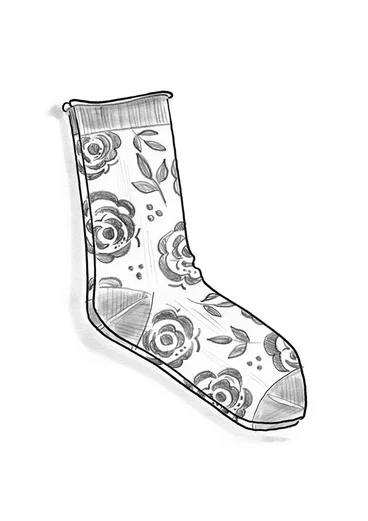 Chaussettes ”Rosalie” en coton biologique - kiwi