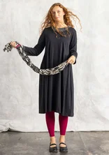 “Judit” jersey dress in organic cotton/modal - black