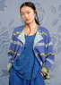 Strickjacke „Shoko“ aus Bio-Baumwolle/Wolle (himmelblau S)