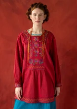 “Wanja” woven organic cotton tunic - poppy