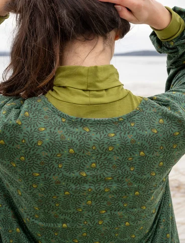 “Aurora” top in organic cotton/modal/spandex - peacock green