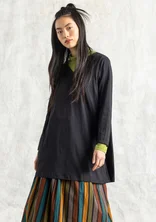 “Judit” jersey tunic in organic cotton/modal - black