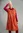 Woven “Ritu” dress in organic cotton - madder red