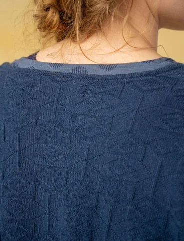 Strickjacke „Nova“ aus Lammwolle - indigo