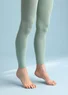 Solid-colour leggings made from recycled polyamide (peppermint L)