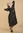 Woven crepe dress - black