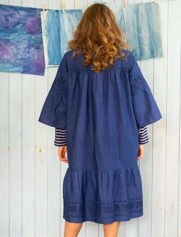 Kleid „Majorelle“ aus Öko-Baumwolle/Leinen - blauglöckchen