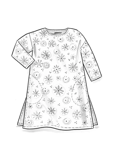 Kleid „Daisy“ aus Bio-Baumwollgewebe - lagunenblau