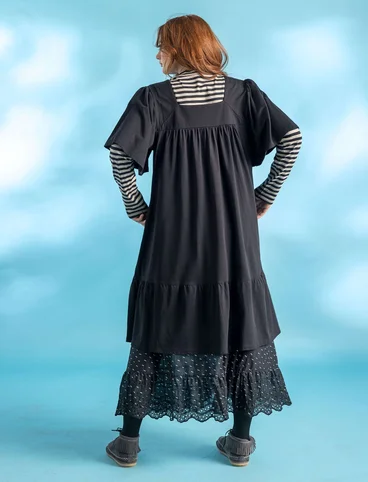 Jersey dress in cotton/modal - black