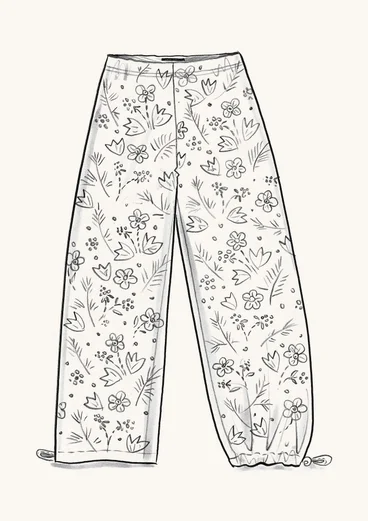 Pantalon « Myren » en jersey de modal - pivoine foncé