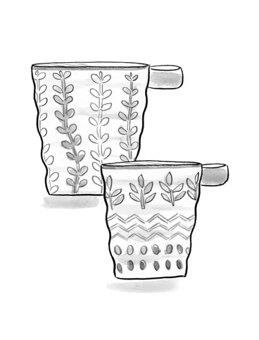 “Caramel” ceramic mug, 2-pack - chilli