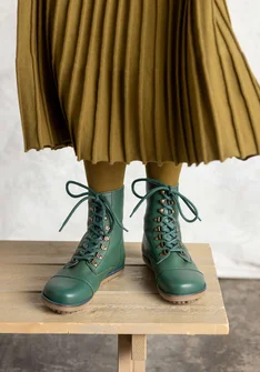 Nappa boots - dark green