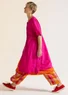 “Seraj” woven linen dress (pink begonia XS)