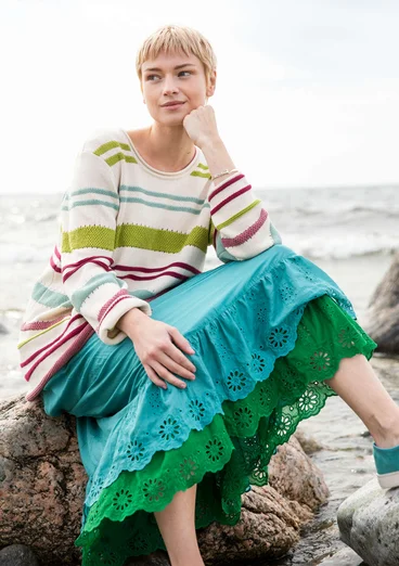 Woven organic cotton underskirt - teal