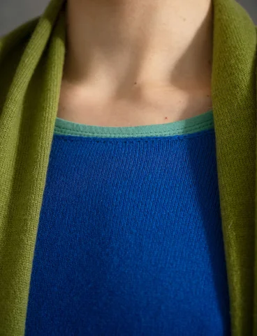 Tunic in wool/cashmere - klein blue
