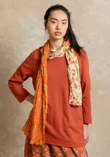 “Sally” organic cotton scarf - grapefruit