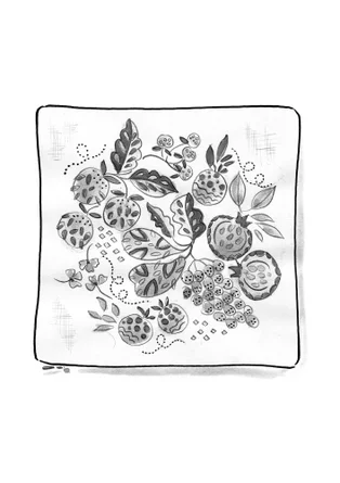 Housse de coussin "Fruits" en coton biologique - tomate