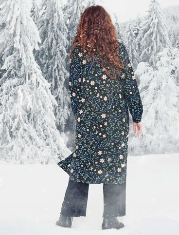 Tricot jurk "Rimfrost" van lyocell/elastaan - zwart