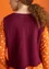 Wool/organic cotton knit waistcoat (burgundy XL)