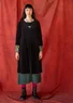 “Fyrverkeri” organic cotton/recycled polyester velour dress (black XS)