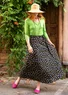 “Salsa” woven skirt in organic cotton (black S/M)