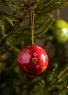 Boule de Noël en papier mâché (tomate Taille unique)