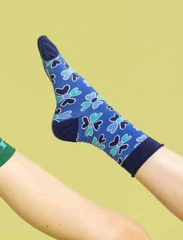 Socken „Peggy“ aus Bio-Baumwolle - himmelblau