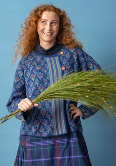 “Andes” organic/recycled cotton cardigan - indigo