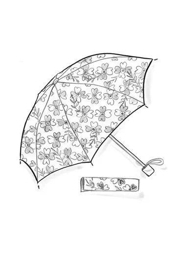 Parapluie "Peggy" en polyester recyclé - hibiscus