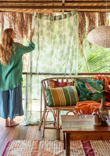 “Andes” rug in wool - henna