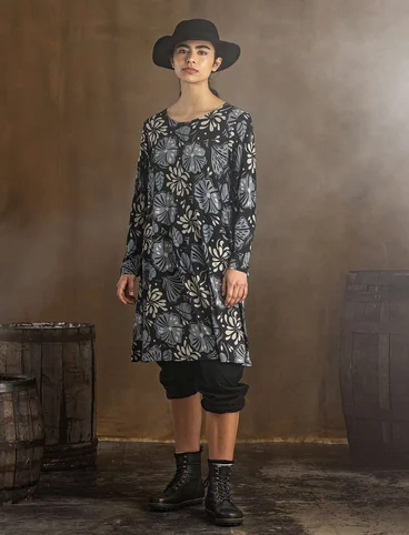 Tricot jurk "Wind" van modal - zwart