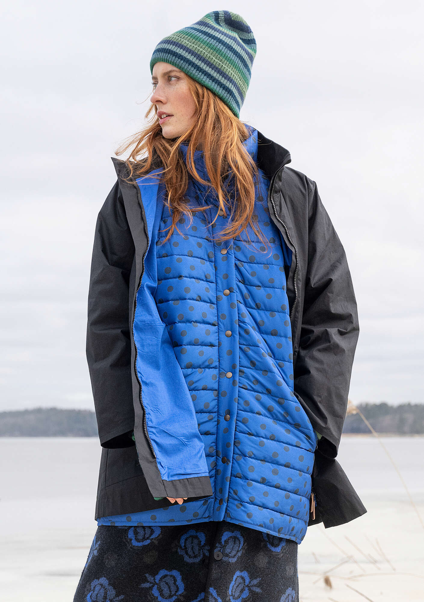 Ingrid hooded jacket night blue hotsell