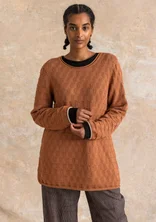 “Celia” favorite sweater in recycled cotton - acorn