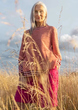 “Seraj” woven shorts in linen - pink begonia