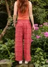 “Roza” woven pants in organic cotton (rosewood S)