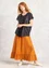 “Pytte” woven organic cotton underskirt (amber/patterned S)