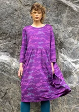 “Dorinda” jersey dress in organic cotton/modal - dark hydrangea