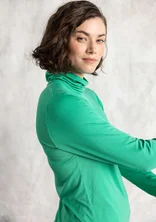 Lyocell/spandex jersey turtleneck - lotus green