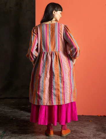 “Jaipur” woven wool/cotton dress - masala