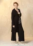 Gilet en jersey de viscose de bambou/élasthanne (noir S)