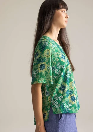 “Yasmina” organic cotton top - malachite