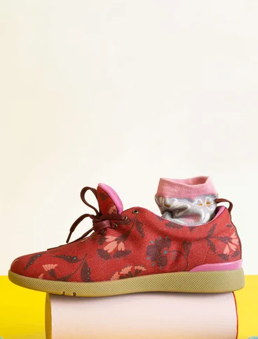 Sneakers «Crocus» i resirkulert polyester - mørk kobber