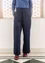 “Stina” woven organic cotton trousers (ink blue L)