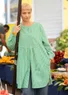 “Demi” organic cotton dress (pea green XS)